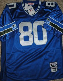 New Steve Largent 80 Seahawks Size XL 52 NFL Throwback Jersey All Sewn