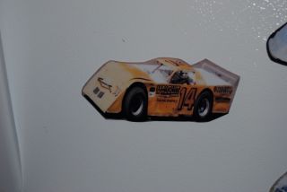 Larry Moore #14 Malcuit Racing Engines Refrigerator/Tool Box Magnet