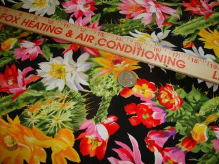 Lauren Lee Joann Bright Floral Cotton Fabric 3 yds x 42