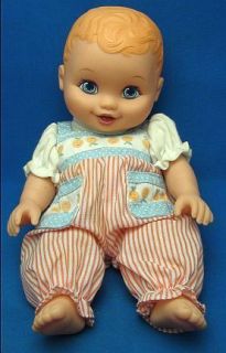 1999 Lauer Water Babies Baby Doll 10 Orangish Hair Wearing Smiling