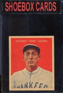 1932 U s Caramel 18 Tony Lazzeri Yankees VG EX