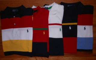 Polo Ralph Lauren Mens Mesh Multi Stripe Pony Shirt s L XL XXL