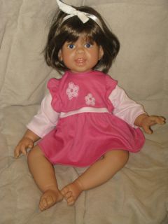 Blue Eye Brown Hair Lee Middleton Toddler Doll re Wigged OOAK
