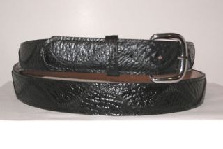 Genuine Exotic Black Shark Skin Leather 1 1 2 Belt
