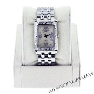 Pre Owned Raymond Weil Tango Stainless Steel Watch with Diamond Bezel