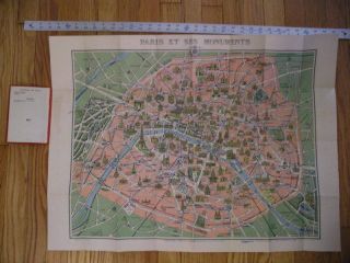 Leconte Guilmin Deco Map Paris Versailles C1920