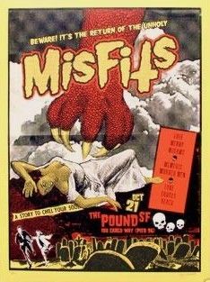 Misfits Concert Poster Limited Signed RD Lil Tuffy