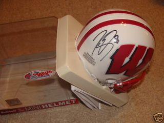 Lee Evans Signed Autographed Mini Helmet COA Wisconsin