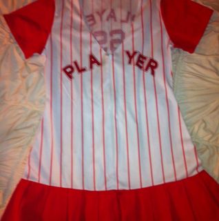 Leg Avenue Baseball Player Halloween Costume Dress Size M L