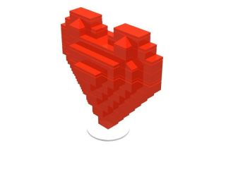Lego Valentines Day 3D Heart Gift Box