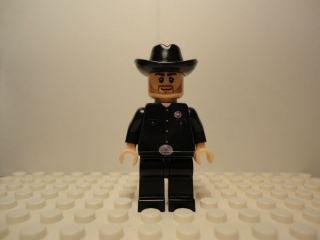 Lego Walker Texas Ranger Custom Minifig Chuck Norris Cowboy Two Faces