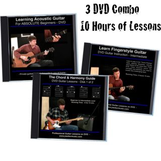 Learn How To Play Guitar 3 DVD Set BEST EASY LESSONS Teach Yourself To