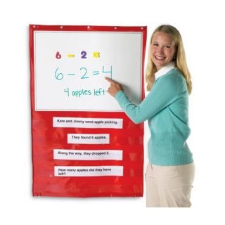 Learning Resources Write and Wipe Magnetic Hanging Pocket Chart
