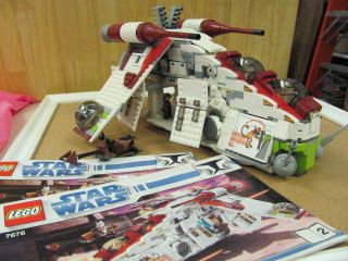 Used Lego Star Wars 7676 Republic Attack Gunship