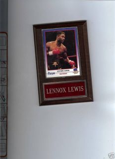 Lennox Lewis Boxing Plaque Heavyweight Champion