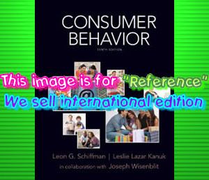 New Consumer Behavior by Leon G Schiffman 10th