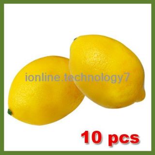 Artificial Lemon Plastic Decorative Fruit Citrus Lemons