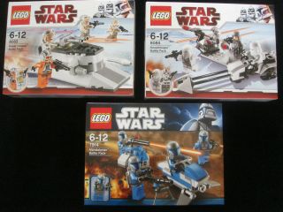 Lego Star Wars Battle Packs Snowtroopers Rebels Mandalorians 8083 8084