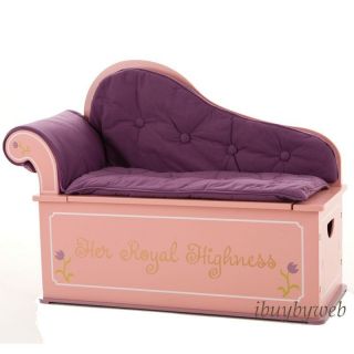 Levels Of Discovery Always A Princess Fainting Couch Seat Toy Box