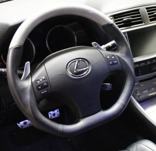 Lexus IS F silver carbon sport flat bottom steering wheel also fit