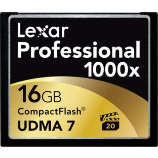 Lexar Media 16GB 1000x Professional Series UDMA CompactFlash CF Memory