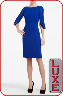 BCBG Blue Saphire Lexy Studed Dress IMS6O450 $348 Sz L