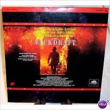 Backdraft Letterbox Laserdisc Used firemen Kurt Russell