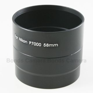 58mm Lens Adapter Tube for Nikon Coolpix P7000 Camera