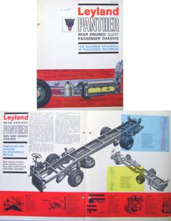 Leyland Panther Bus Coach Chassis 1965 UK Brochure