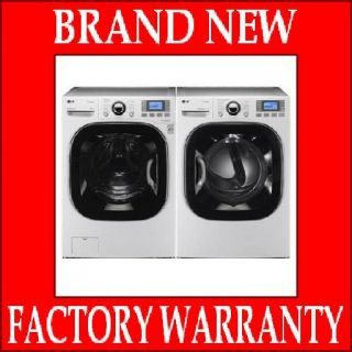 LG Front Load Steam Washer Electric Dryer WM3885HWCA DLEX3875W White
