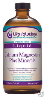 Life Solutions Calcium Magnesium Plus Minerals 16 Oz