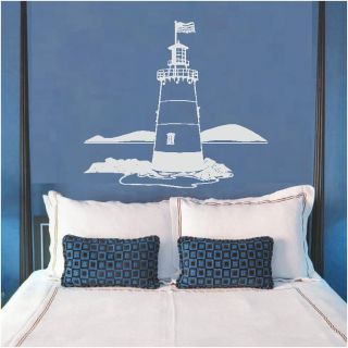 Lighthouse 2 Ocean Beach Sea Wall Art Decal Decals Graphics Vinyl