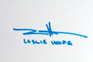 Leslie Hope Signed 6x4 Index Card Autograph The Mentalist The River 24