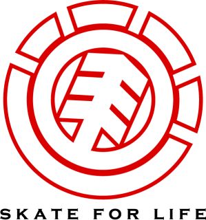Element Skate for Life Car Bumper Sticker 5 x 5