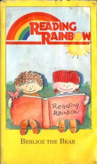 Reading Rainbow Jan Brett VHS Host LeVar Burton PBS Kids TV