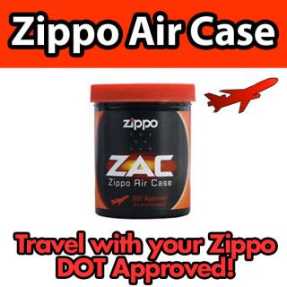 Zippo Lighter Air Case Dot Approved for Travel Airport Fly Carry