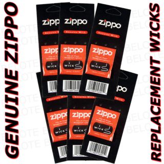 Genuine Zippo Accessories Wick 6 Pack Wicks Made in USA