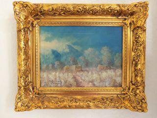  Framed Painting by Thomas L Lewis 9 x 12 Original Signed