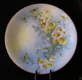 Antique Limoges France D Co Handpainted Daisies Plate