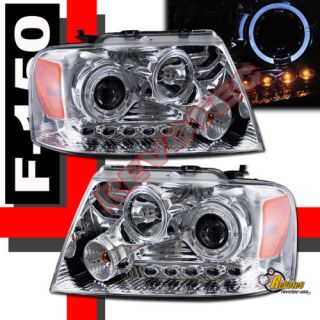 04 07 Ford F150 F 150 06 08 Lincoln Mark Lt Halo Rim LED Projector