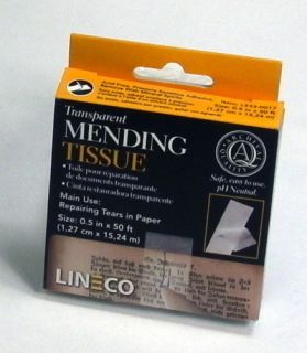 Lineco Transparent Paper and Book Mending Repair Tissue