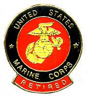 Brass Hat Pin United States Marine Corps Retired