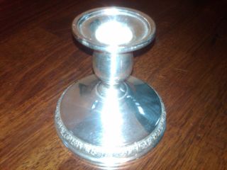 Antique International Sterling Silver Prelude Candle Stick 1900 1940S