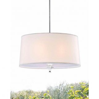 Beige Drum Shade Ceiling Pendant Chandelier Light Fixture Lamp