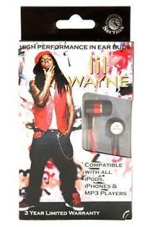 Lil Wayne in Ear Buds High Performance Earbuds Headphones