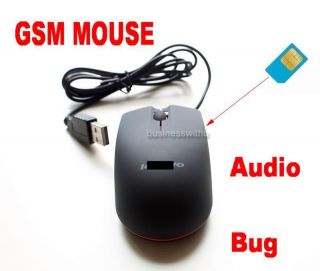 GSM Sim Card Ear Bug USB PC Mouse Style Audio Listening Device