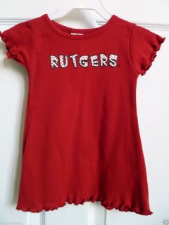 Rutgers Baby Girl Dress by Little King Size 18 MO Red 