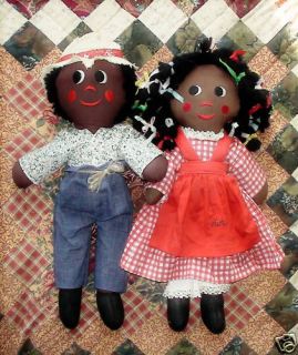 New Orleans Gambina Handmade Cloth Dolls of Color