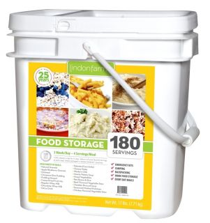 Food Supply Kit for Long Term Storage Lindon Farms 180