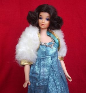 Vintage Mod Walk Lively Miss America Walking Barbie Doll w Blue